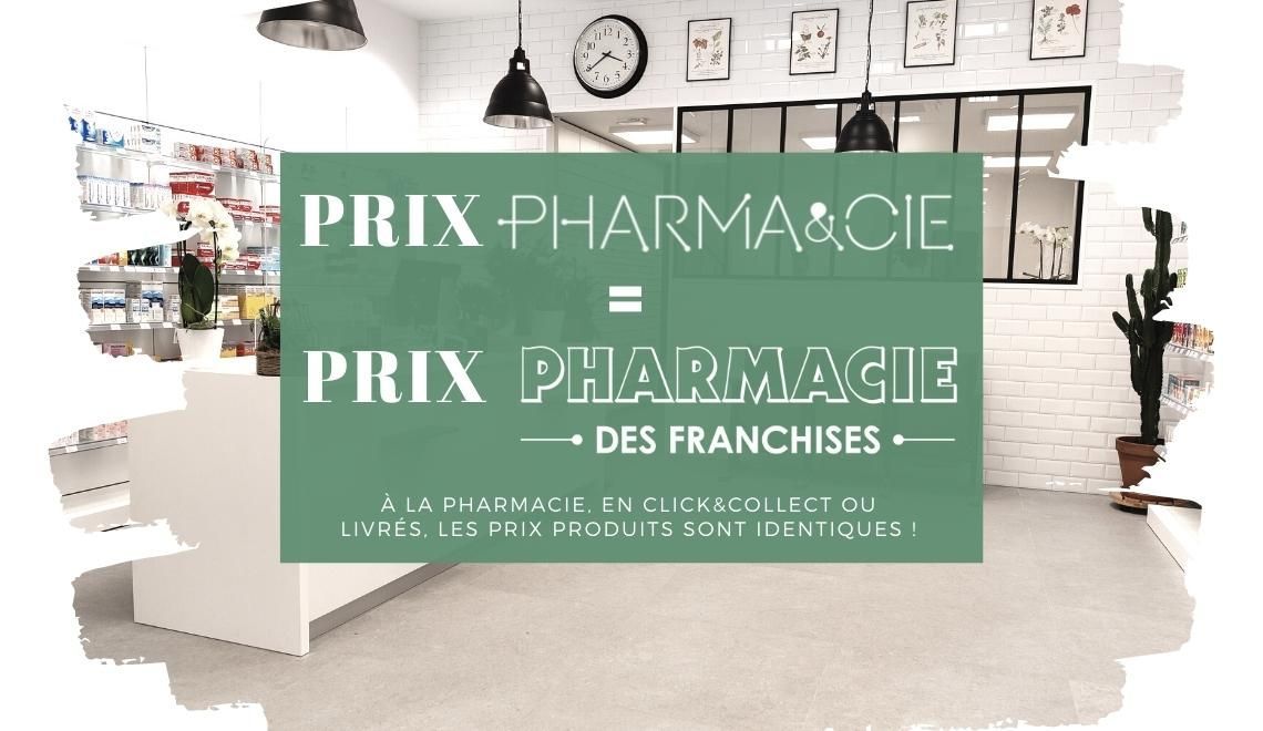 Prix Pharma&cie = Prix Pharmacie des Franchises