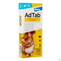 AdTab 48mg Chat 2kg-8 kg 3 Comprimés à Croquer