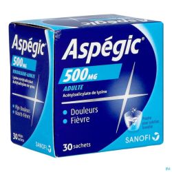 Aspégic 500 Poudre pour solution Buvable 30 x 500 mg