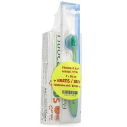 Dentifrice Kids Fraise 2 x 50 ml + Brosse à Dents Gratuite