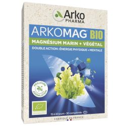 Arkomag Bio Magnésium Marin + Végétal 30 comprimés