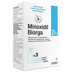 Minoxidil 2% Solution Cutanée 3 x 60ml