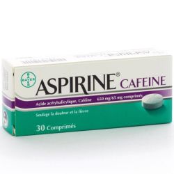 Aspirine Caféine 30 Comprimés