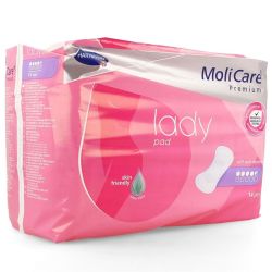 Molicare Premium Lady Pad 4,5 Gouttes 43 x 16,2 cm 14 Serviettes