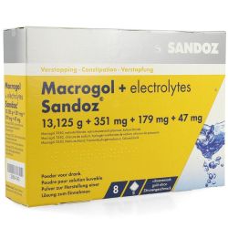 Macrogol + Electrolytes Gout Citron 8 Sachets