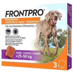 Frontpro 136mg Chien 25-50kg 3 comprimés à mâcher