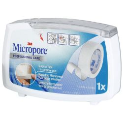 Micropore Dérouleur Sparadrap 12,5 mm x 9,1 m