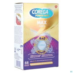 Corega Max Clean 66 comprimés