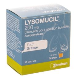 Lysomucil 200mg Granulés Pour Solution Buvable 30 Sachets