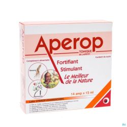 Aperop Tonique Fortifiant Stimulant Ampoule Buvable 14 x 15 ml