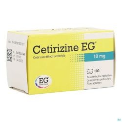 Cetirizine 100 Comprimés Pelliculés 10 mg
