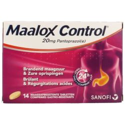 Maalox Control 20 mg 14 Comprimés Gastro-Resistants 14