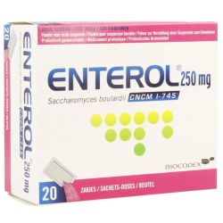 Enterol 250 Mg 20 Sachets Poudre pour Suspension Buvable