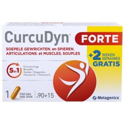 CurcuDyn Forte 90 Gélules + 15  Gélules gratuites