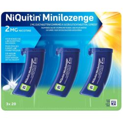 Niquitin 2,0mg Minilozenge 60 Comprimés à Sucer