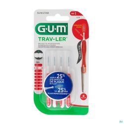 Gum Brosse Interdentaire Travler 0,8mm 4 Pièces