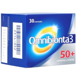 Omnibionta3 50+ Ginseng & Lutéine 30 Comprimés