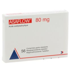 Asaflow 80 mg Comprimés Gastro-Résistants 56 x 80 mg