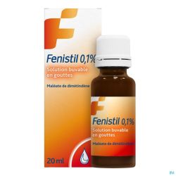 Fenistil 0,1 % Solution Buvable en Gouttes 20 ml