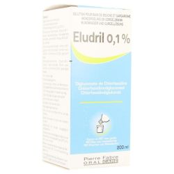 Eludril 0,1 % Solution pour Bain de Bouche et Gargarisme 200 ml