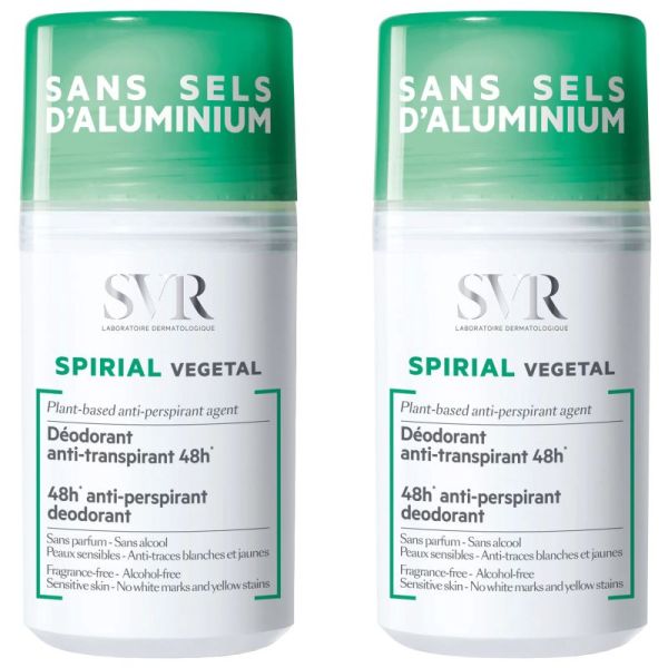 Spirial Végétal Déodorant Anti-Transpirant Roll-On 2 x 50 ml