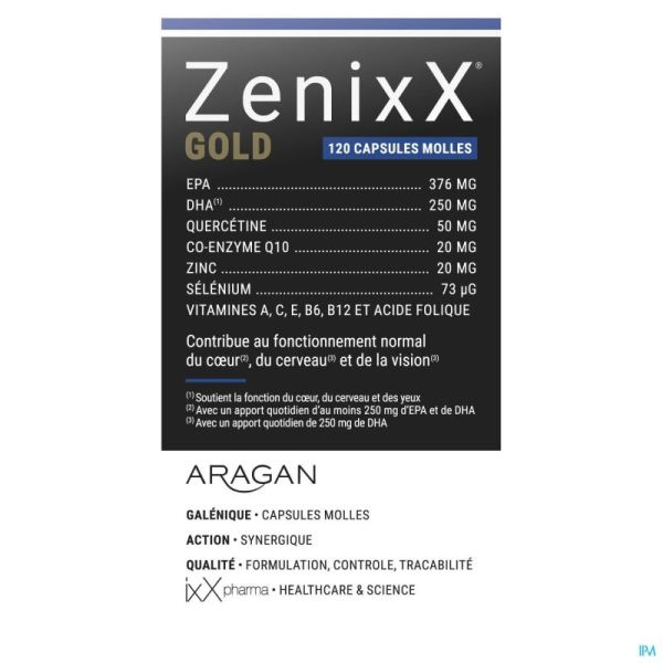 Zenixx Gold 890mg 120 capsules molles
