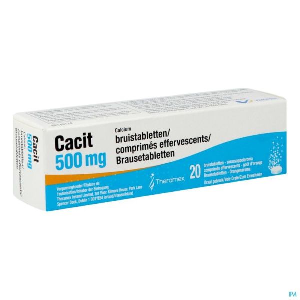 Cacit 500 20 Comprimés effervescents