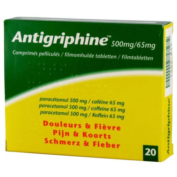 Antigriphine Comprimés Pelliculés 20 x 500 mg