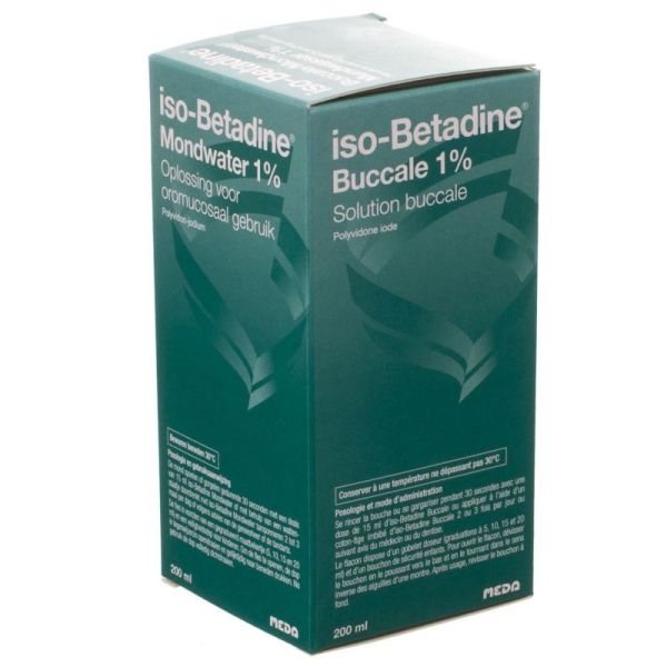 Iso-Betadine Solution Buccale 1 % 200 ml