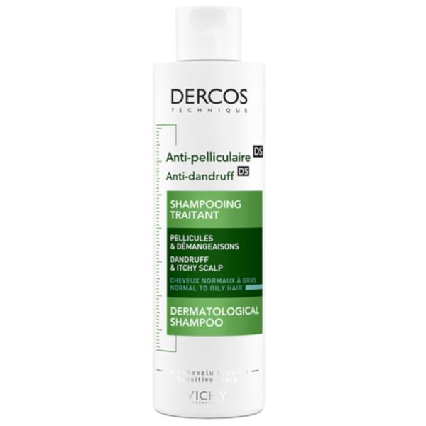 Dercos Anti-pelliculaire Cheveux Gras Shampoing Traitant 200 ml