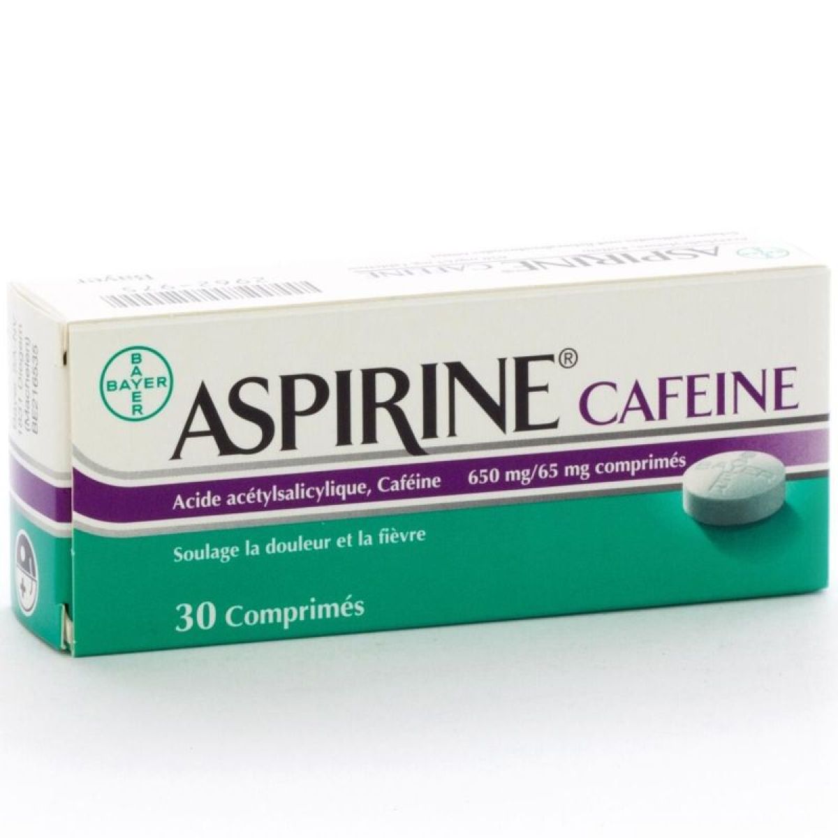 Bayer Aspirine Caféine 30 Comprimés