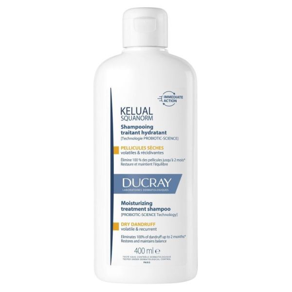 Kelual Squanorm Shampooing Pellicules Sèches 400 ml