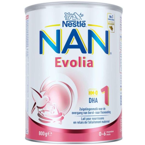 Nan Evolia 1 Lait en Poudre 0-6 Mois 800 g