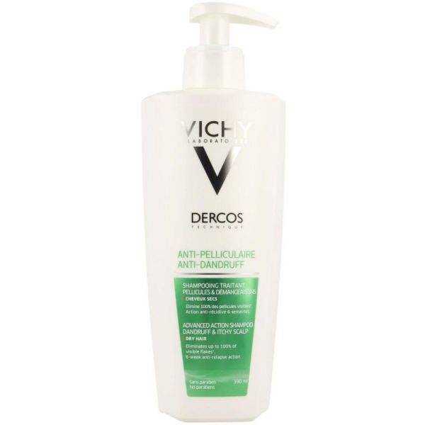 Dercos Shampoing Anti-Pelliculaire Cheveux Sensibles 390 ml