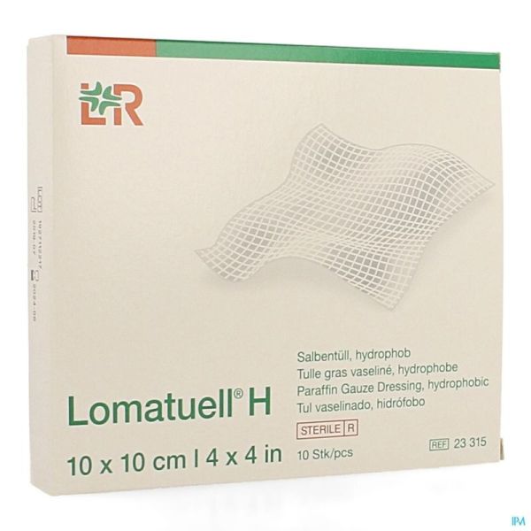 Lomatuell H 10 Compresses Stériles 10x10cm