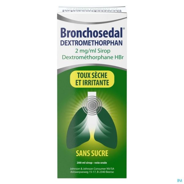 Bronchosedal Dextromethorpan Sirop 200 ml