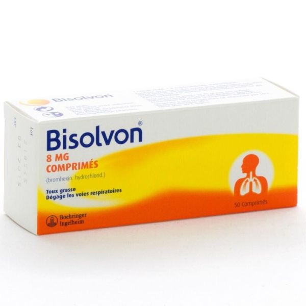 Bisolvon 8 mg 50 comprimés