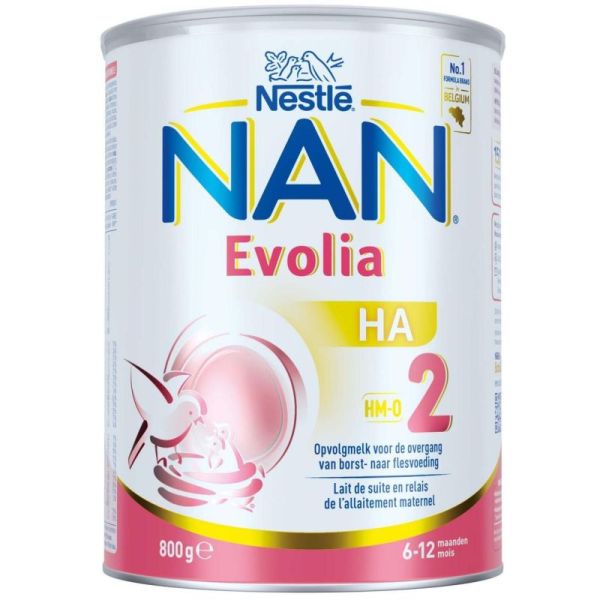 Nan Evolia HA2 Lait en Poudre 6-12 Mois 800 g