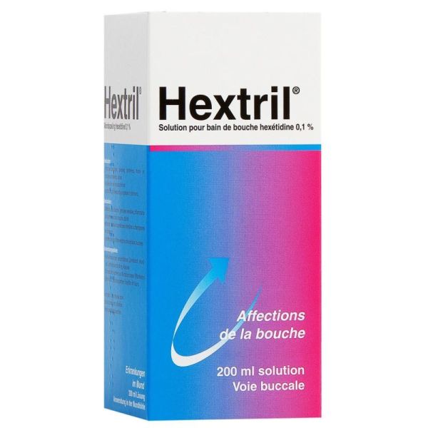 Hextril 0,1% Solution pour Bain de Bouche 200 ml