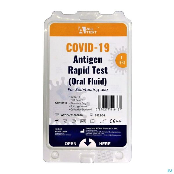 Autotest Covid-19 Antigénique Salivaire