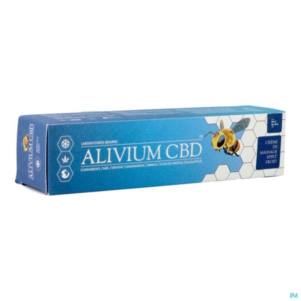 Beemine lab alivium cbd crème de massage froid 75ml