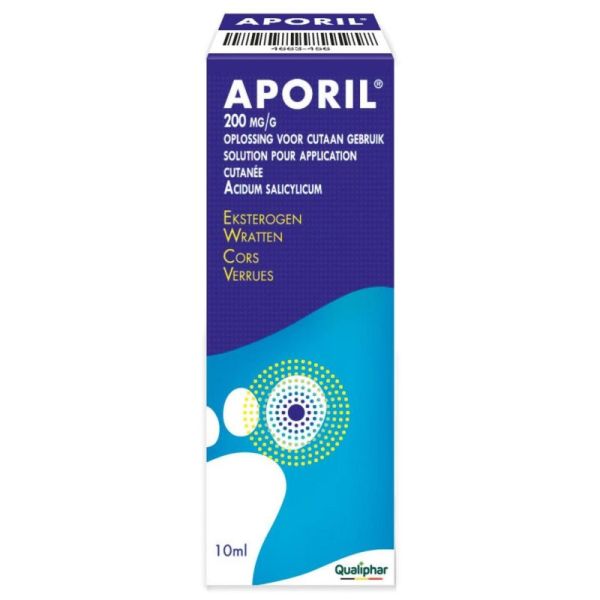 Aporil 200mg/g solution pour application cutanée 10ml