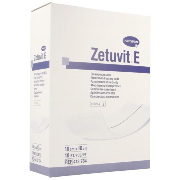 Zetuvit E 10 x 10 cm 10 Pansements Absorbants