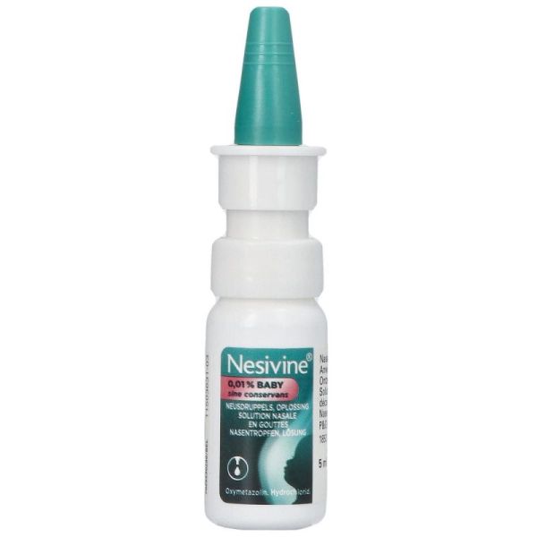 Nesivine 0,01% Sine Conservans Baby Goutte Nasale 5ml