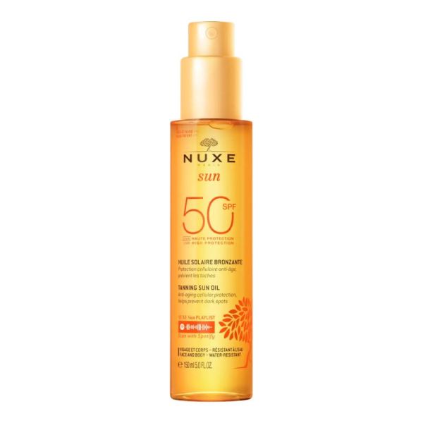 Huile Solaire Bronzante SPF50 Visage et Corps 150ml