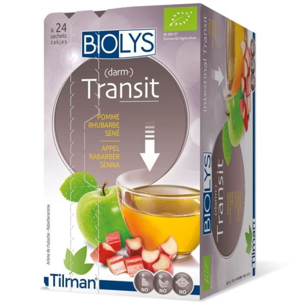 Biolys Pomme-Rhubarbe-Séné 24 Sachets