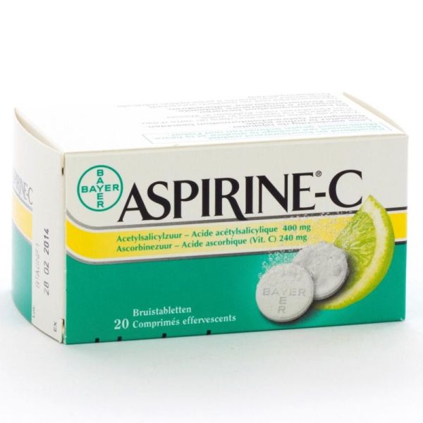 Aspirine C Comprimés Effervescents 20 x 400mg