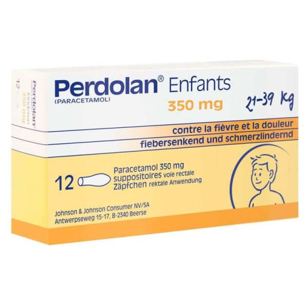 Perdolan Suppositoires Enfants 12 x 350 mg