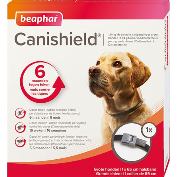 Canishield Collier pour grands chiens 65 cm