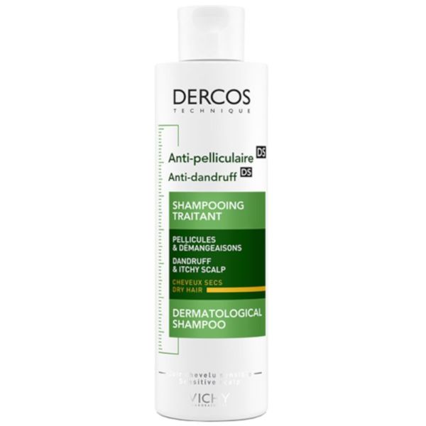 Dercos Anti-Pelliculaire Shampooing Traitant Cheveux Secs 200 ml